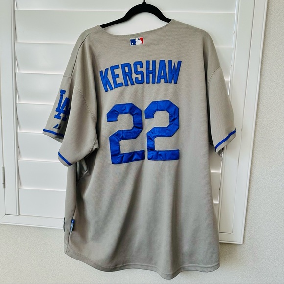 Clayton Kershaw Dodgers 50th Anniversary Grey Road Jersey Size 54 (XXL) - Picture 13 of 13